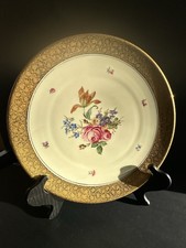 Seltmann Weiden Bavaria W. Germany Decorative Plate Hand Painted 12.5 Gold