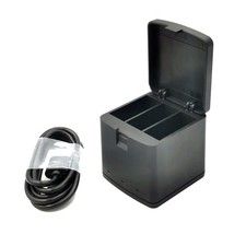 USB 3 Slots Battery Charger Charging Box Type-C Cable For GoPro Hero 9 Black Cam