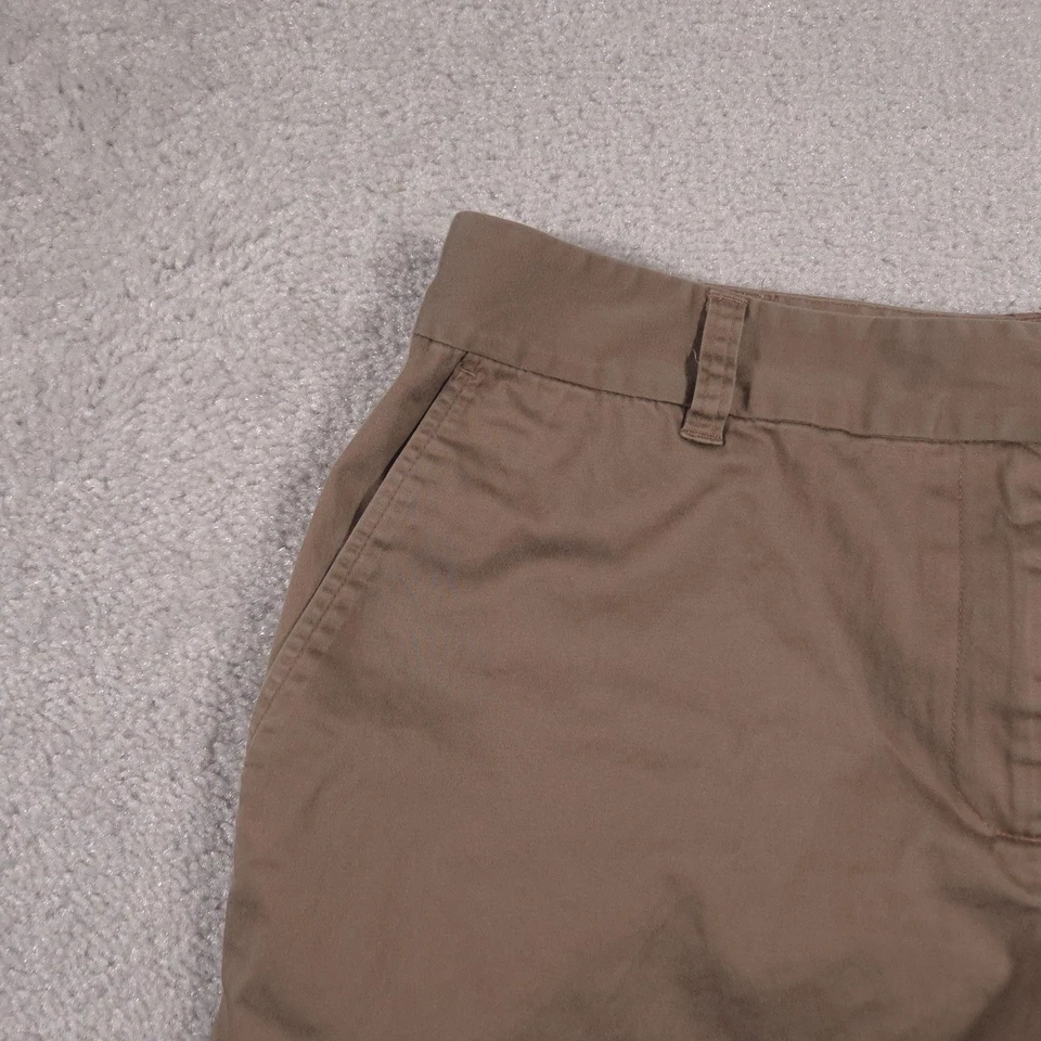 Izod Shorts Womens 12 Brown Stretch Chino Bermuda Casual Golf Walking Pockets - Image 4 of 4