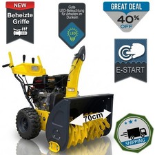 Schneefräse Benzin Elektrostarter 10PS Schneeräumer NEU Arbeitsbreite 70cm