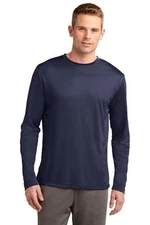 Sport-Tek ST350LS Men's Long Sleeve Dri Competitor Performance Plain Tee Size XL