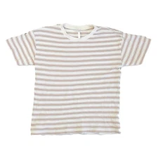 Rylee + Cru Relaxed Tee Grapefruit Stripe Kids Size 8-9 Years Top