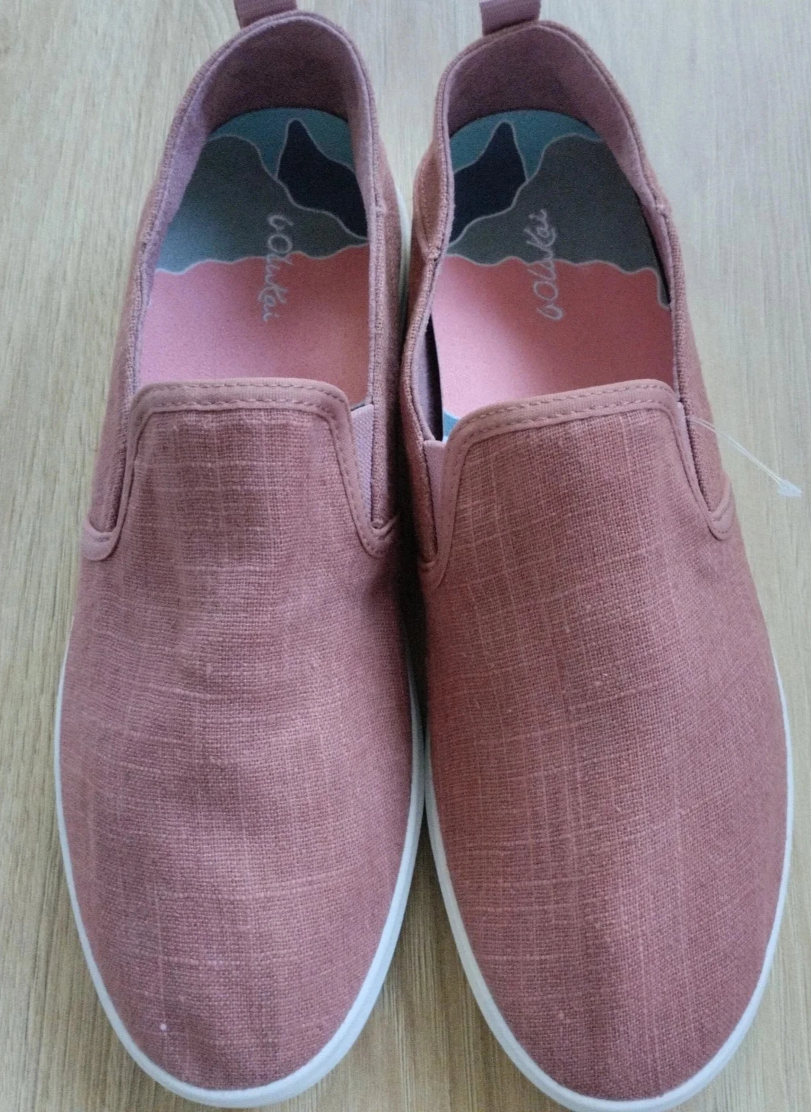 OluKai Olona Haleiwa Slip On Comfort Shoes Womens 7 Cedar Wood Coral Apargatas