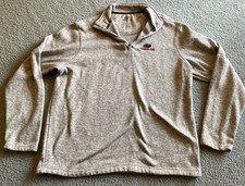 Men  s Mossy Oak Quarter Zip Oatmeal Heather Beige Size XL Mossy Oak Sweater