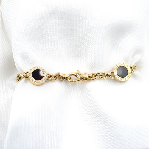 Bracciale Bulgari Bulgari in oro giallo 18 kt con onice nera - Picture 4 of 4