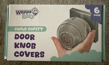 Child Safety Door Knob Cover 6 Pack Hard-To-Remove Dual-Lock Door Handle Cover