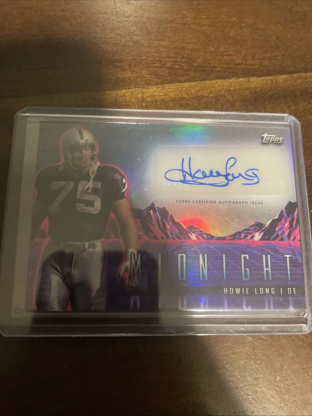 2024 Topps Midnight Howie Long Auto Horizon Signatures Raiders Legend!!