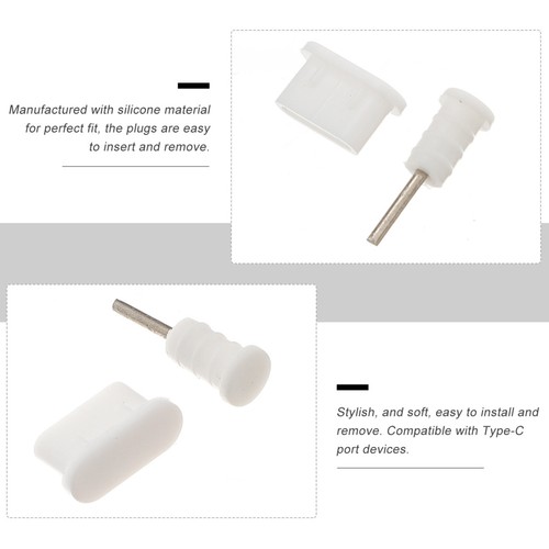 10 Pairs Phone Port Cleaner Mobile Staubstecker Steckdosen Abdeckung - 第 8/12 張圖片