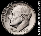 1949 Silver Roosevelt Dime - Choice Gem Brilliant Unc  Lustrous  #i987