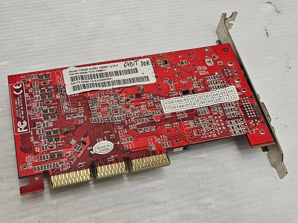 GeForce FX 5200 128MB DDR, 64 BIT, AGP 8x, Palit NA-52000-TD016-PM8531, WORKING - Image 3 of 4