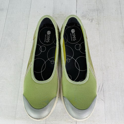 Bzees Naturalizer ALEX Green Leather/Fabric Uppers Casual Flats Shoes Sz 8.5 M - Picture 7 of 21