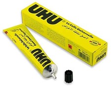 UHU All Purpose Glue 125ML Strong Clear Adhesive DIY Crafts Fabric Paper Card X5