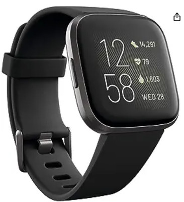 Fitbit Versa 2 Smartwatch - Graphite / Black (FB507)