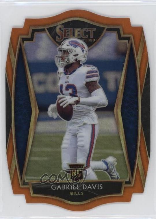 2020 Select Premier Level Orange Prizm Die-Cut Gabriel Davis #182 Rookie RC uk2