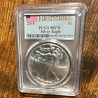 U.S. Mint 2018 American Silver Eagle First Strike PCGS MS70 1 oz .999 34537061