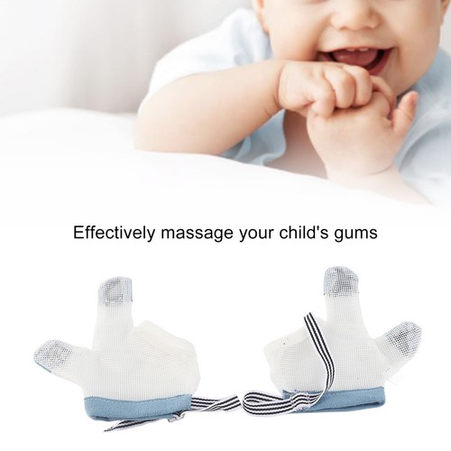 1Pair Toddler Finger Guard Massage Gums Adjustment Baby Stop Thumb Sucking Guard - Picture 6 of 22