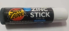 Sun Zapper Zinc Oxide Sunscreen Stick Mineral White SPF 50+ Water Resistant f...