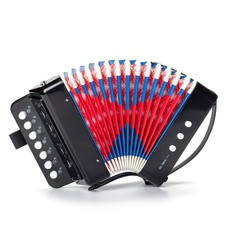 Beginner Accordion, 10 Keys Button Control Beginners Accordions Musical Instr...