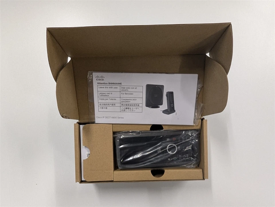 Cisco 6825 IP Cordless Handset Bundle DECT 74-121505 Brand New CP-6825-3PC-K9 V1 - Image 3 of 4