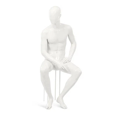 ESTEXO Hans Boodt Schaufensterpuppe Mannequin Schaufensterfigur Mann sitzend M4208DH