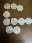 10 Silver Roosevelt Dimes Silver Lot 90% Circulated Misc Dates