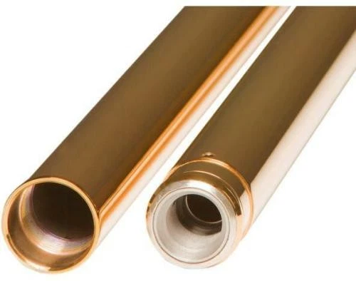 Tubos de garfo de ouro 41 mm ciclo personalizado - 22,25 pol. Bicicleta de rua motocicleta T 2001TN - Imagem 2 de 4