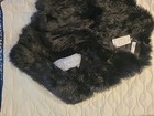 ELFJOY Women's Black Luxury Faux Fox Fur Shawl, winter Wrap Wddings One Size NWT — photo 4