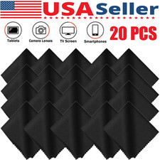 20PCS Microfiber Cleaner Cleaning Cloth For Phone Screen Camera Lens Eye Glasses