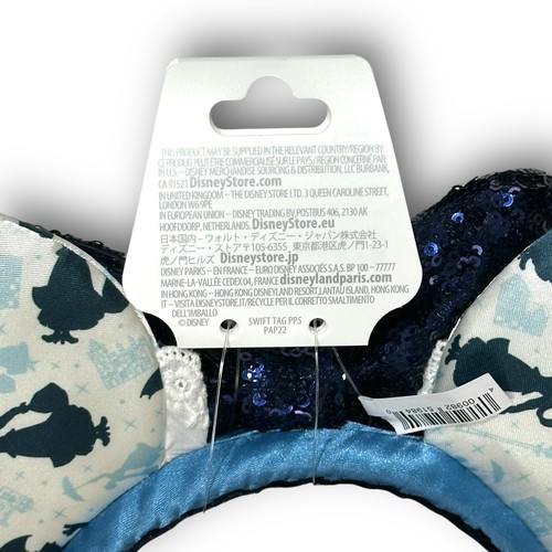 2025 Disney Parks Epcot United Kingdom Mary Poppins Ears Headband Bow Sequin New - Picture 11 of 12