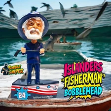 FISHERMAN Bridgeport Islanders New York Islanders AHL Hockey SGA Bobblehead