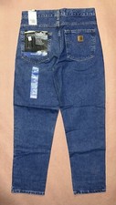 Vintage 1990  s Carhartt Blue Jeans, Relaxed Fit, Deadstock NWT, Size 31x30