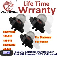 3Pack Chainsaw Primer Bulbs For Craftsman Poulan 530047213 530071835 188-513 US