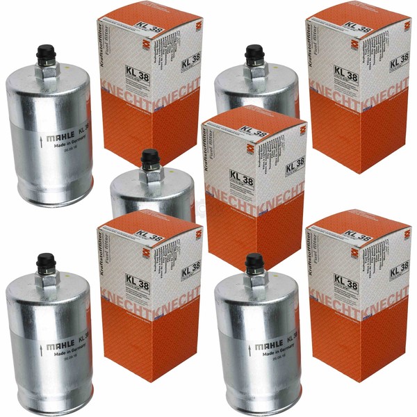 5X Mahle / Knecht Kraftstofffilter Kl 38 Fuel Filter-image
