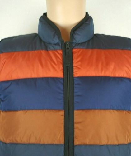 There Abouts Outerwear Navy & Orange Full Zip Puffer Vest Boy's/ Kid's XL 18/20 - Picture 2 of 12