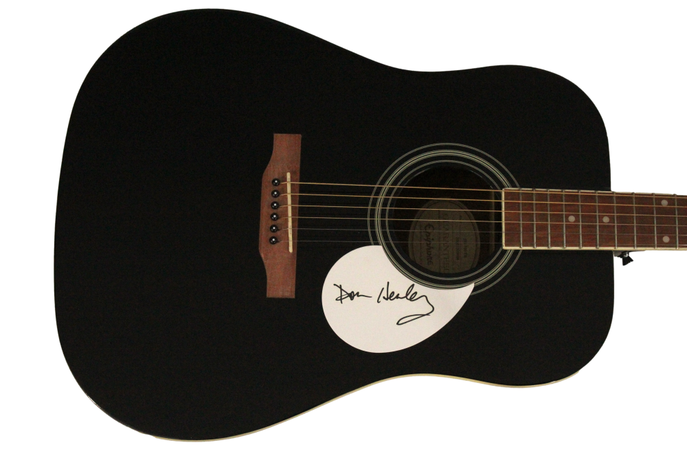 Don Henley Autographed Signed Eagles Gibson Epiphone Acoustic Guitar w/ JSA COA 
