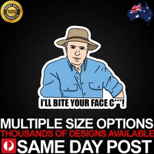 ALFY BITE Vinyl Car Sticker Decal Cheap Adult Alf Stewart Aussie Cool 4x4 Meme