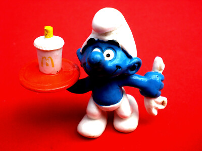 1996 McDONALD'S SMURF WAITER PEYO