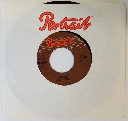 Heart Barracuda Straight on Vintage SINGLE 45 RPM 7" VINYL EP RECORD 1978