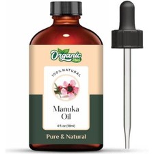 Organic Zing Manuka 100 Pure  Natural Essential Oil - 118ml/3.99 Fl Oz,