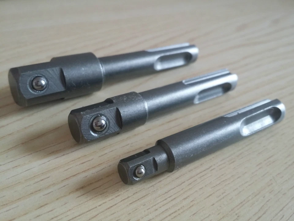 1/4" 3/8" 1/2" SDS Socket Adaptor Set for Impact Drill Bosch Makita Dewalt Ryobi