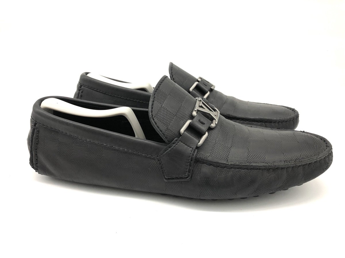 Louis Vuitton Damier Moccasin Loafers Men’s Black 39.5 EU / 6.5-7 US LOUIS VUITTON DAMIER HOCKENHEIM MOCCASIN INITIALS DRIVING  main image 3