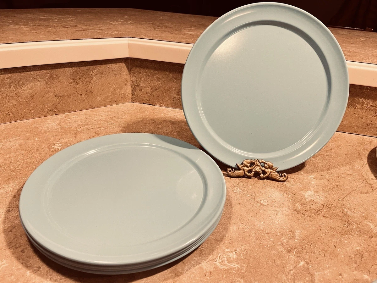 5 VINTAGE MELMAC MELAMINE Watertown Eggshell Blue Dinner Plates 9 3 4