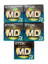 TDK Recordable Mini Disc MD-XG74 - Lot of 5 Brand New  Factory Sealed