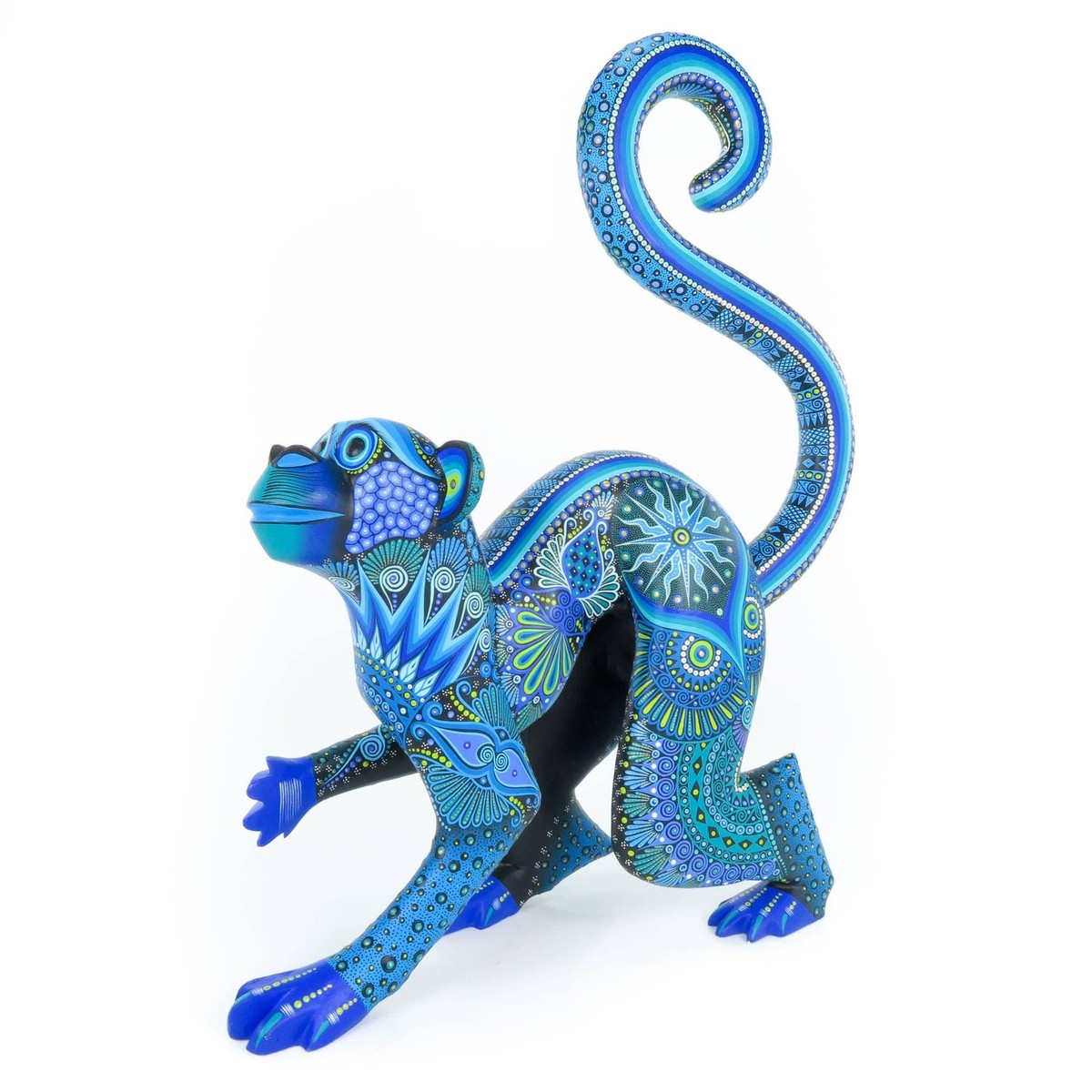 Exceptional Monkey (Blue) - Oaxacan Alebrije Wood Carving | eBay