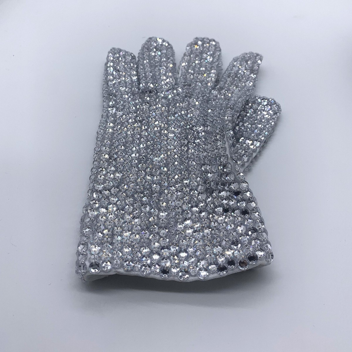 マイケルジャクソン クリスタル Rare Show Michael Jackson Glove in Both Side Rhinestone