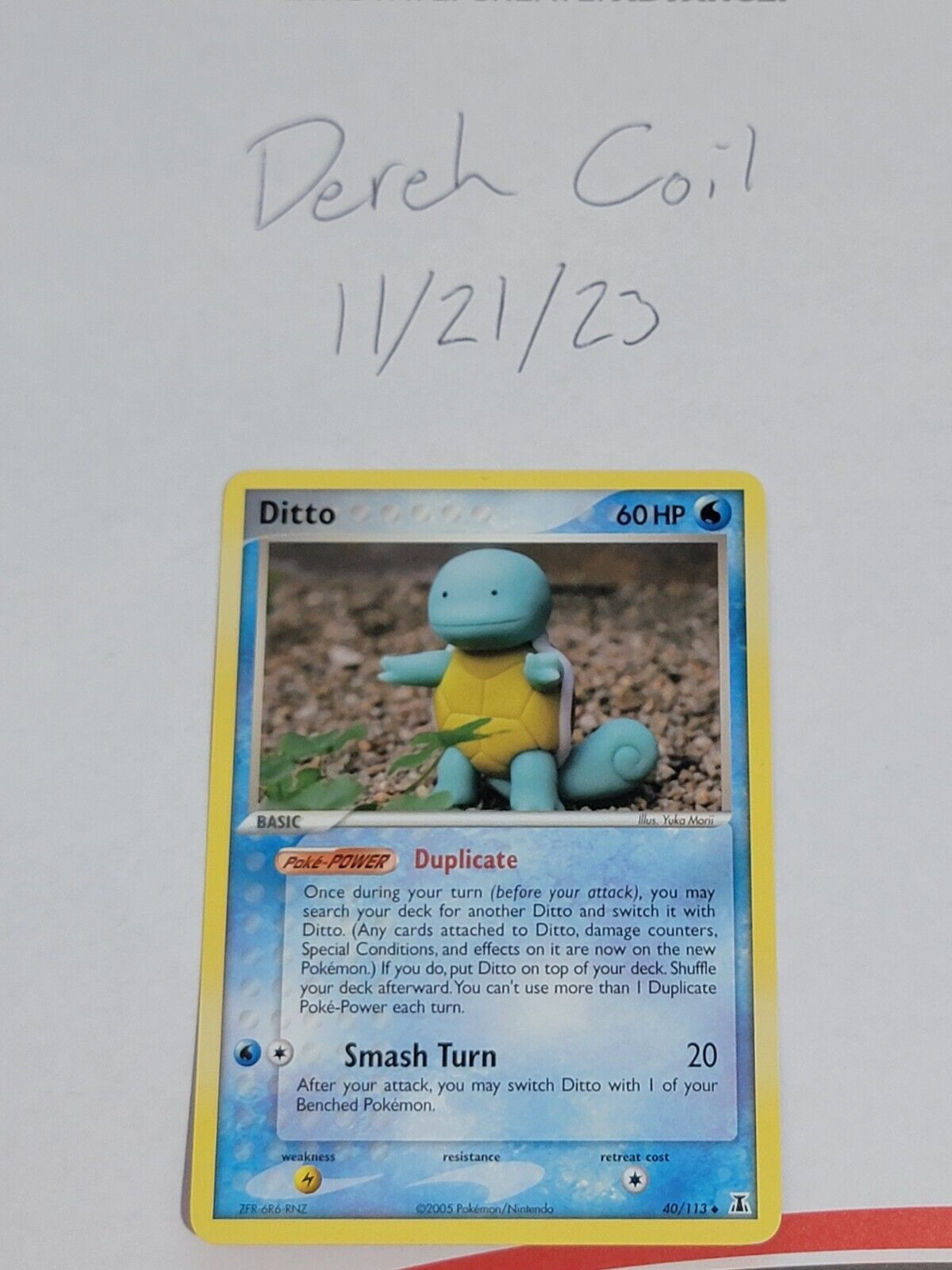 Ditto HOLO RARE Pokemon XY40 PIKACHU TRANSFORM Black Star Promo