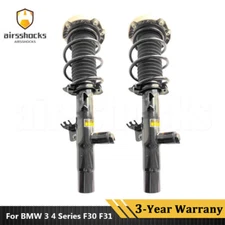 2×Front Shock Strut Assemblies EDC For BMW 3 4 Series F30 F31 F36 340i 428i 435i