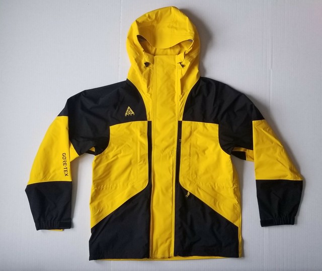 nike acg gore tex jacket yellow