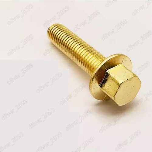 Brass Hexagon Flange Bolts Hex Flange Head Screws M8 M10 M12 - Picture 2 of 4