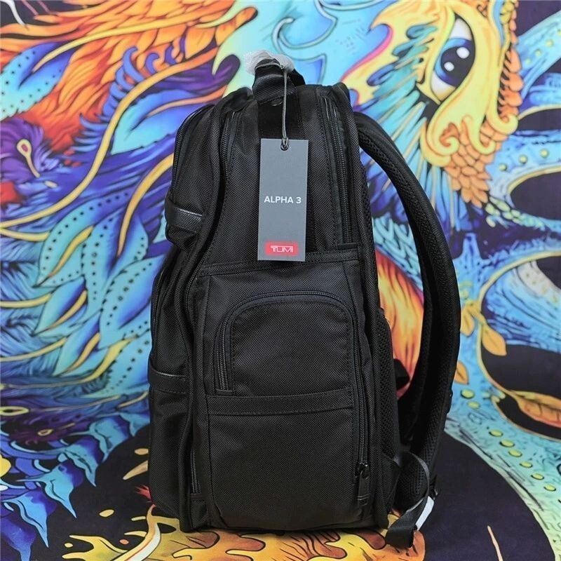 New TUMI ALPHA3 Brief Pack Backpack Ballistic Black 2603578D3